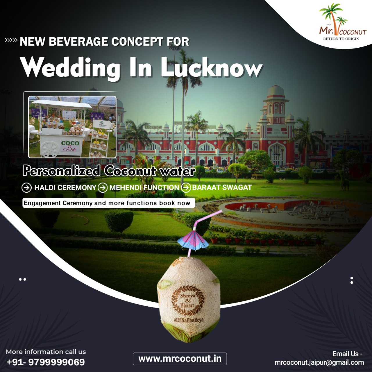 Experience the Nabawi-style destination wedding with Mr. Coconut