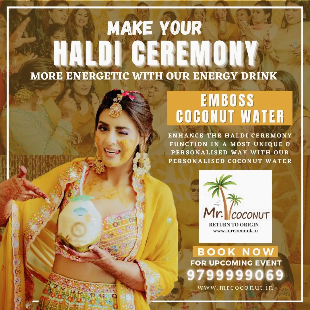Make Your Traditional Haldi Ceremony Unique with Stamp Coconut