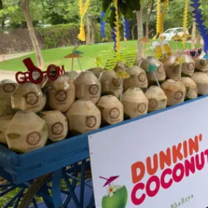 coconut water stall in wedding