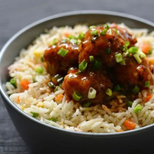 Manchurian With Fried Rice